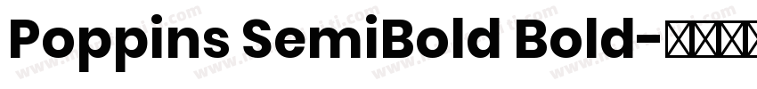 Poppins SemiBold Bold字体转换